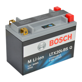 Bosch lithium MC batteri LTX20L-BS 12volt 7Ah +pol til højre